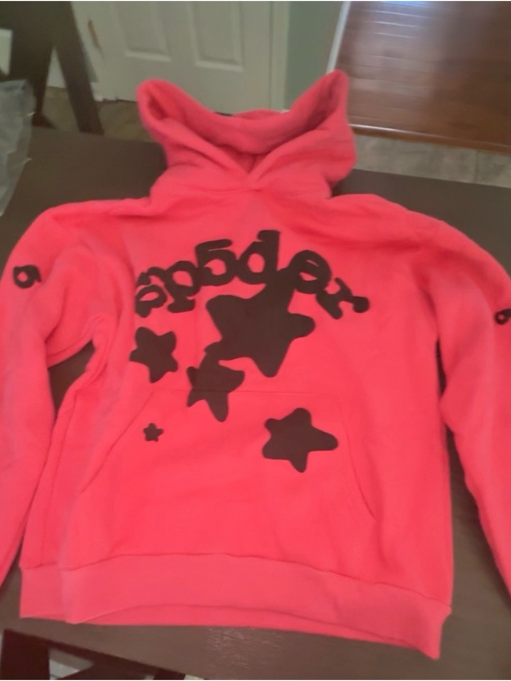 Pink Spider Hooded Sweatshirt